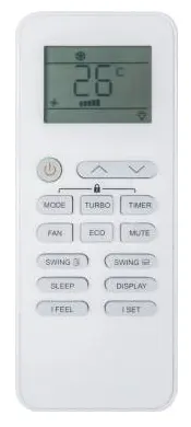 ریموت کنترل کولر گازی سرد و گرم بویمن مدل BRH-09TP