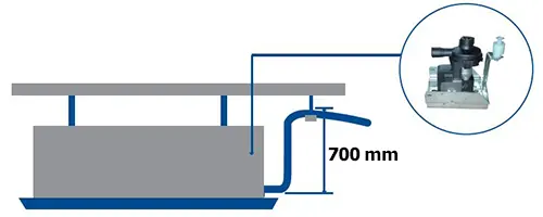 پمپ درین داخلی فن کویل کاستی یک طرفه گرین مدل G1WF-500P1