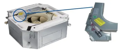 جعبه برق بهینه شده فن کویل کاستی چهار طرفه گرین مدل G4WF-400P1