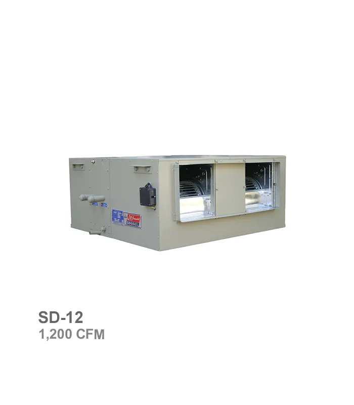 فن‌کویل کانالی 4 ردیفه ساراول مدل SD-12