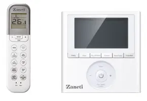ریموت کنترل و کنترل دیواری داکت اسپلیت سرد و گرم زانتی مدل ZMDA-36HO1SANA