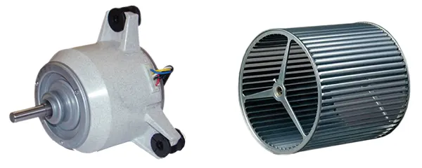 موتور BLDC و پروانه یکپارچه کولر آبی کم مصرف آبسال مدل AC/DC-60