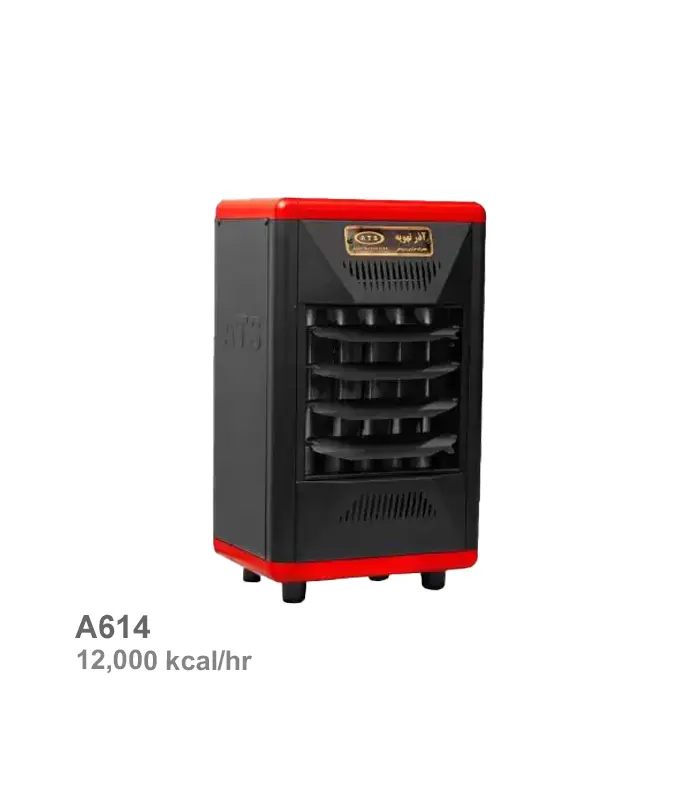 مینی هیتر گازی دو دور آذر تهویه مدل A614