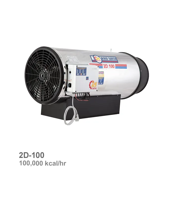 جت هیتر گازی - گازوئیلی نیرو تهویه البرز مدل 2D-100