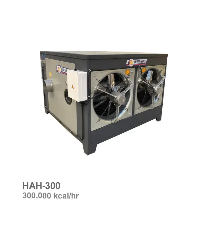 کوره هوای گرم گازی-گازوییلی نیرو تهویه البرز مدل HAH-300