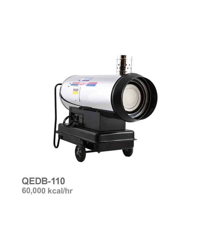 جت هیتر گازی - گازوئیلی نیرو تهویه البرز مدل QEDB-110