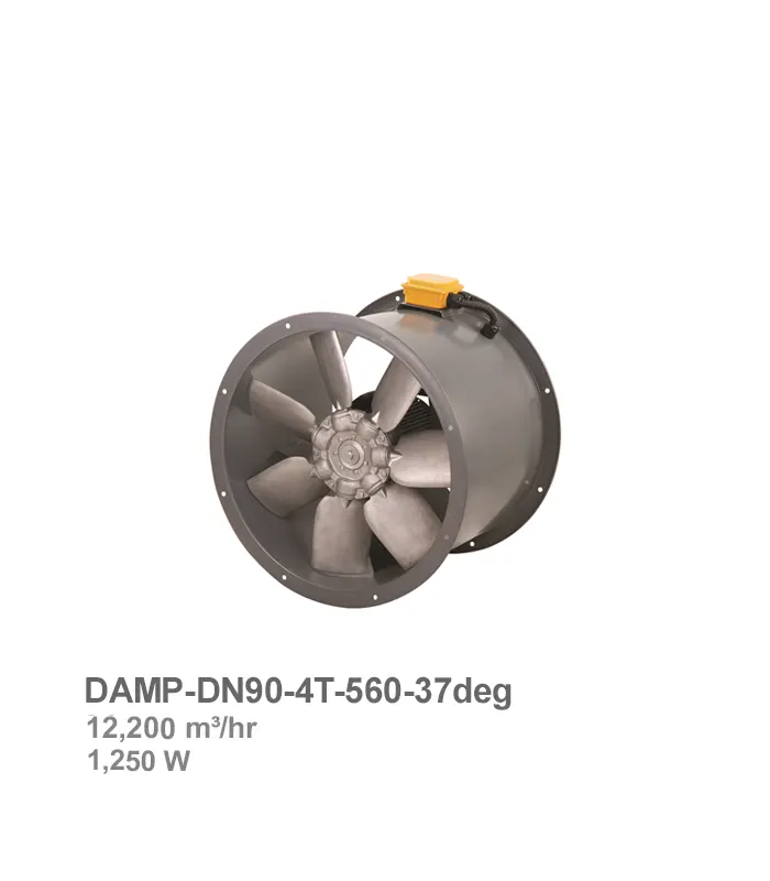 فن آکسیال سیلندری دمنده مدل DAMP-DN90-4T-560-37deg