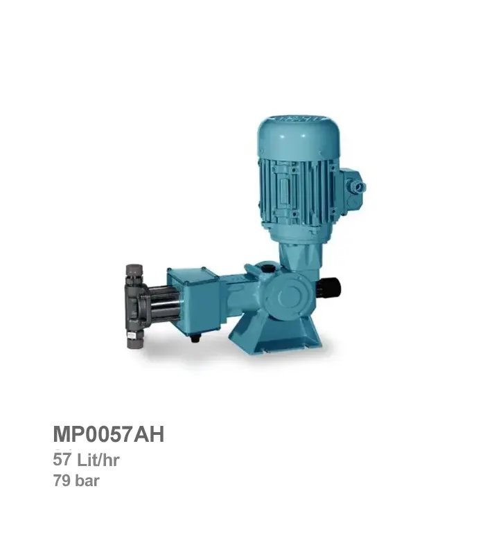 دوزینگ پمپ پیستونی با هد استیل فشار بالا اتاترون مدل MP0057AH