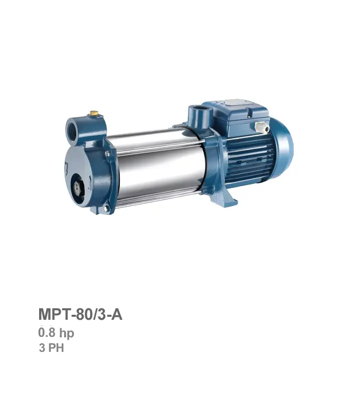الکتروپمپ طبقاتی افقی سه فاز پنتاکس مدل MPT-80/3-A