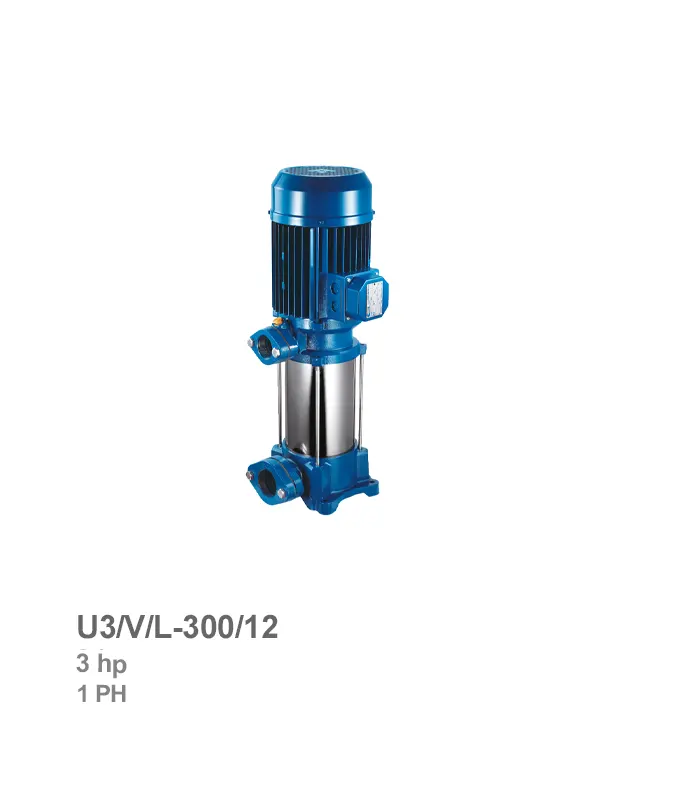 الکتروپمپ طبقاتی عمودی تکفاز پنتاکس مدل U3/V/L-300/12