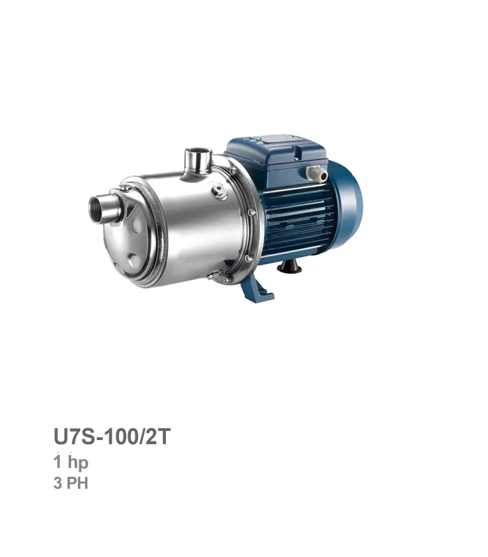 الکتروپمپ طبقاتی افقی سه فاز پنتاکس مدل U7S-100/2T