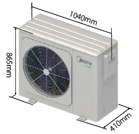 مینی چیلر اینورتر Aqua Eco میدیا مدل MGC-V12WD2N8-B
