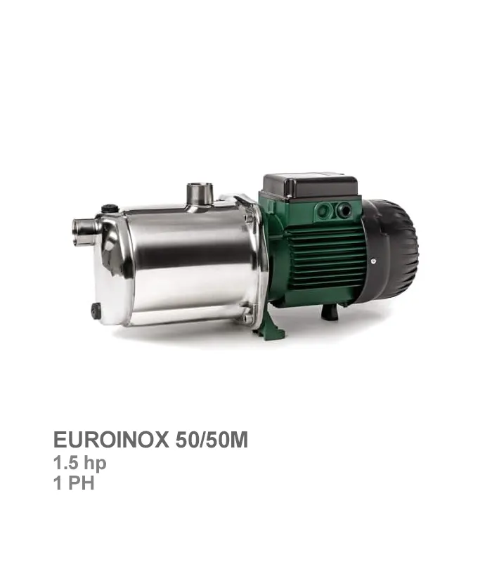 پمپ آب استیل پنج پروانه داب مدل EUROINOX 50/50M