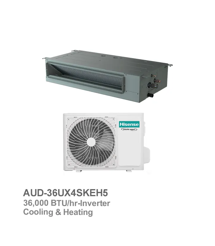 داکت اسپلیت اینورتر حاره‌ای هایسنس مدل HID-36F4