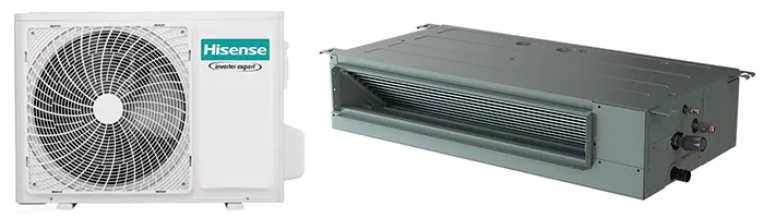 داکت اسپلیت اینورتر حارهای هایسنس مدل HID-24F4