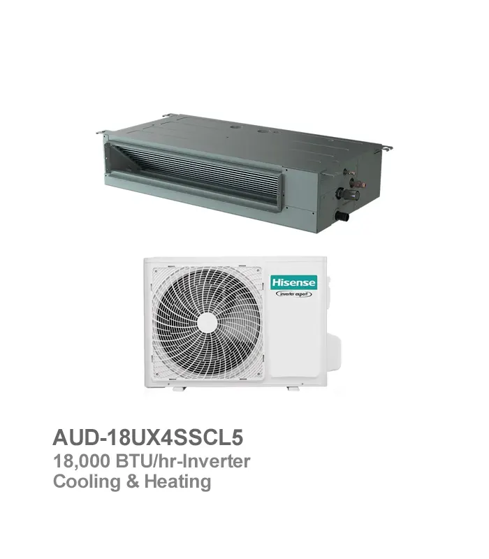 داکت اسپلیت اینورتر حاره‌ای هایسنس مدل HID-18F4