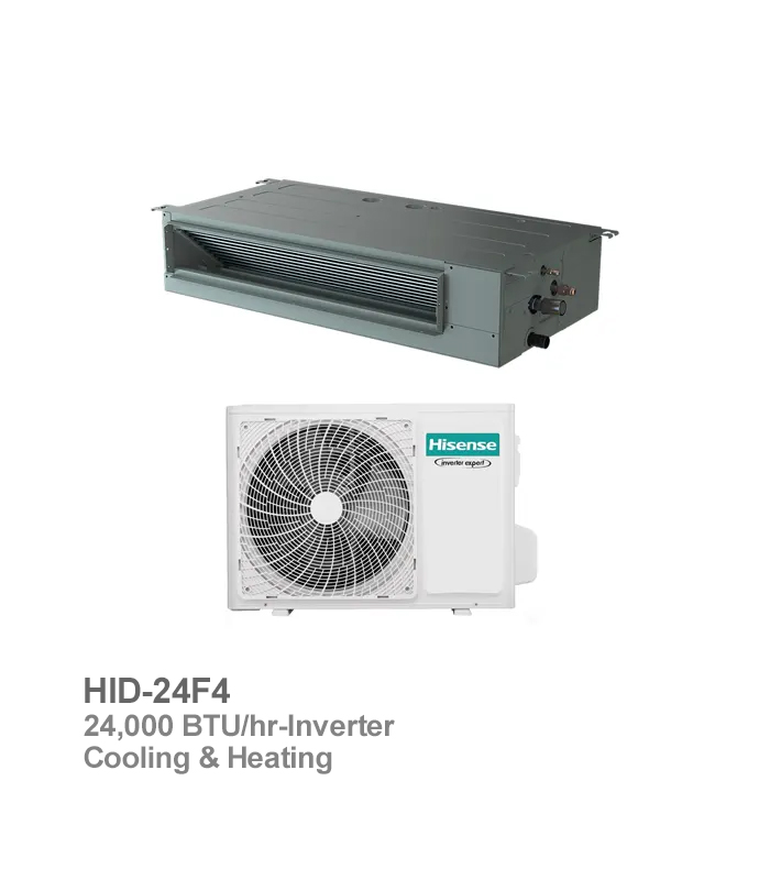 داکت اسپلیت اینورتر حارهای هایسنس مدل HID-24F4